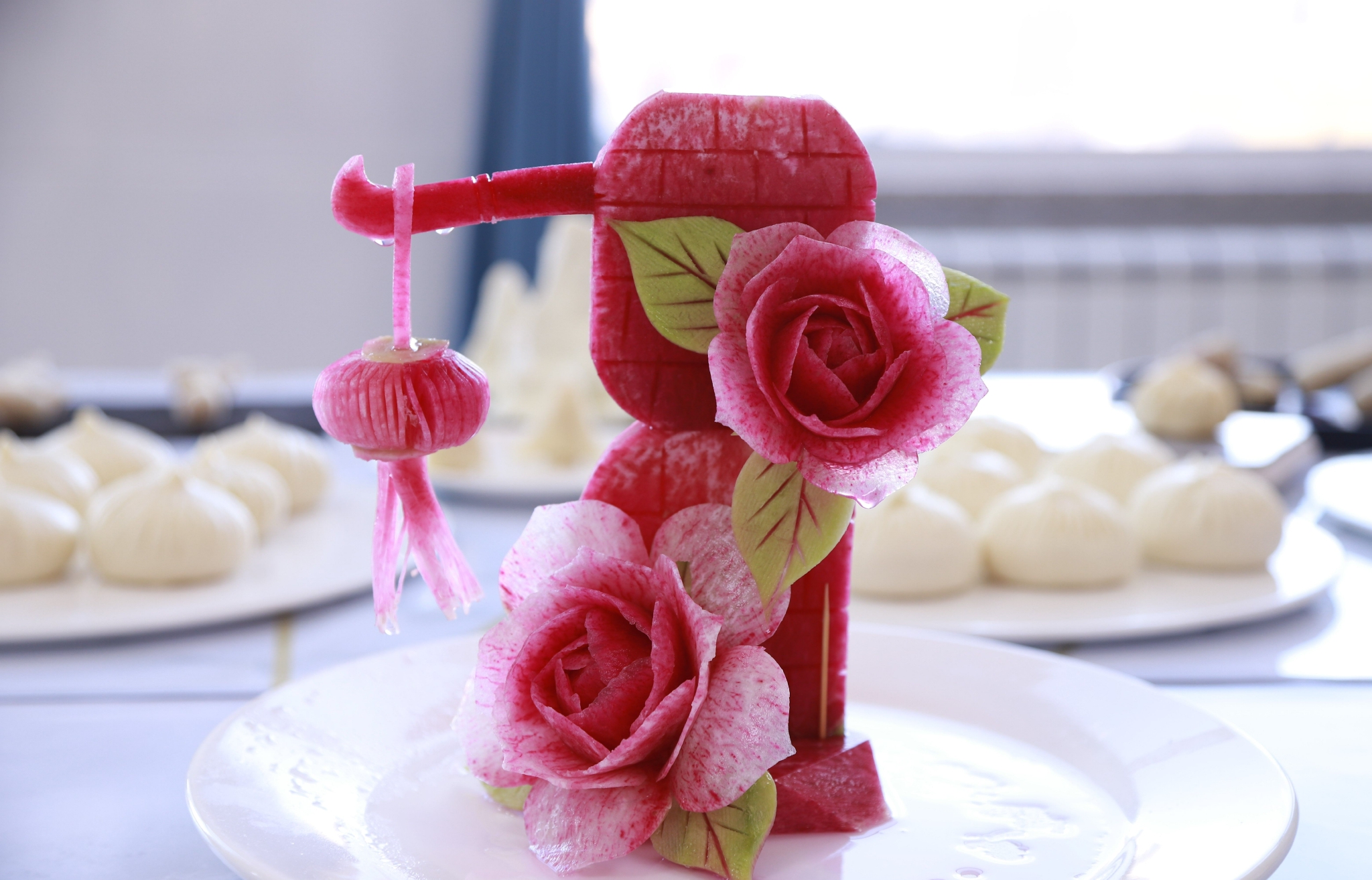 中餐烹饪选手作品(其一冷拼与雕刻).陈先达摄