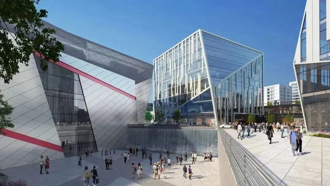 　　▲23#零碳楼与下沉文化景观庭院效果图