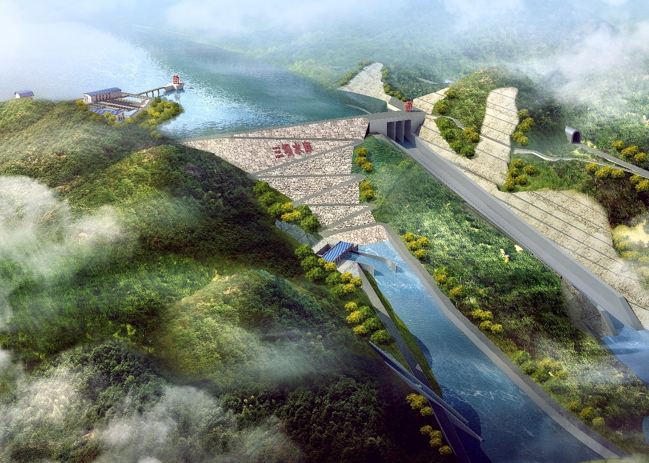 水库大坝景观设计图片
