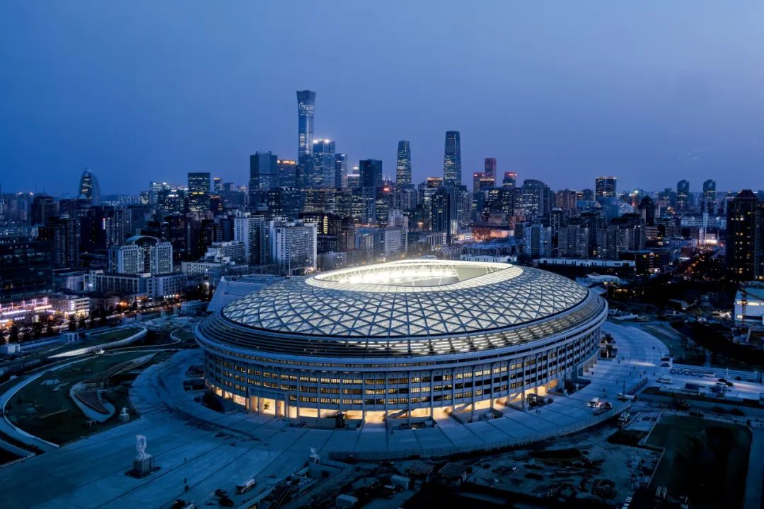 3月16日，改造复建后的北京工人体育场。图/视觉中国