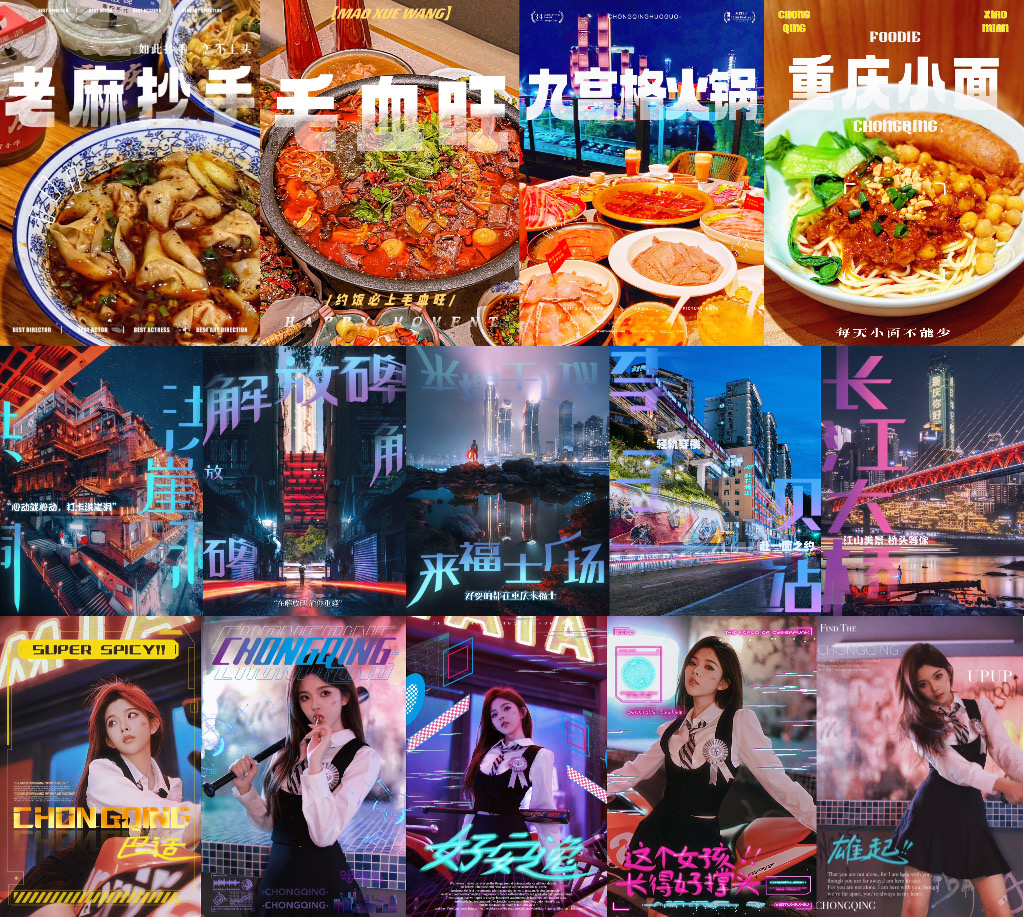 　　图 2：重庆从外在建筑到内在文化的多元特色