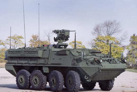 斯特赖克轮式装甲车.资料图
