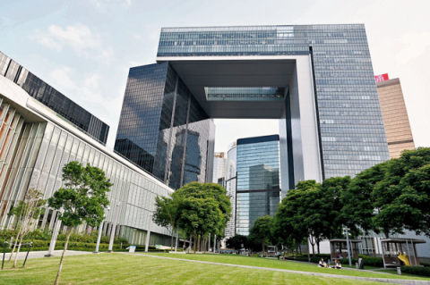 香港特区政府总部大楼.(图片来源:香港文汇网资料图)