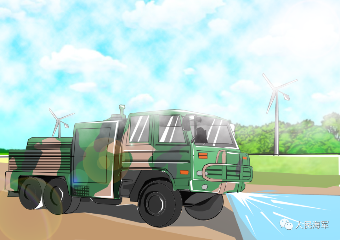 战车出击,"水龙"吐舌……找准受染道路,人员,装备上的毒源后防化兵