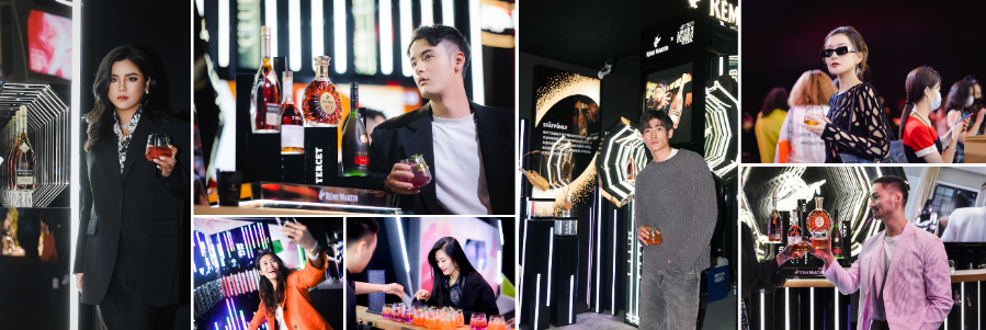 　　图3：一众年轻潮人争相打卡人头马展位，以非凡佳酿为永续时尚碰杯