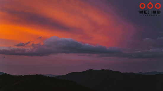　　普洱清晨的第一缕霞光