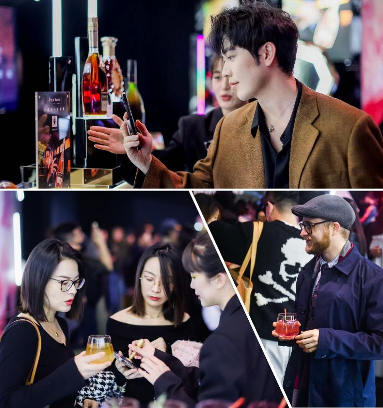 　　图5：潮人们穿梭于人头马CLUB的干邑世界，享受非凡的味蕾体验