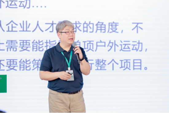 　　(图:温州大学休闲体育系主任李豪杰)