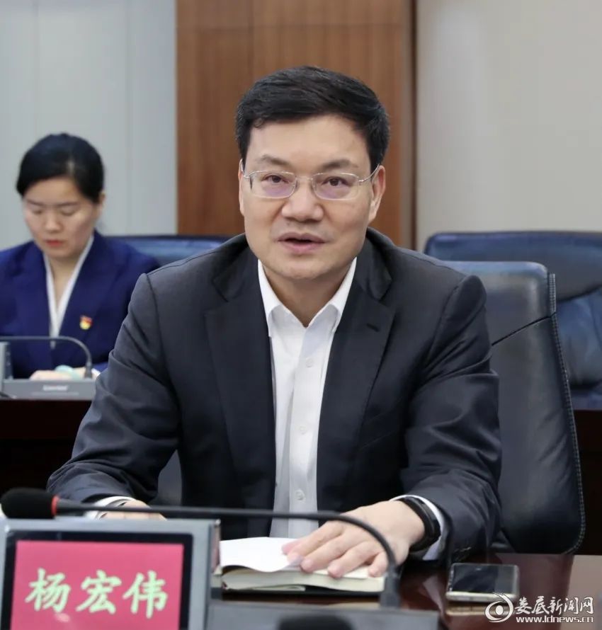 湖南旅游集团党委书记,董事长杨宏伟出席会议.
