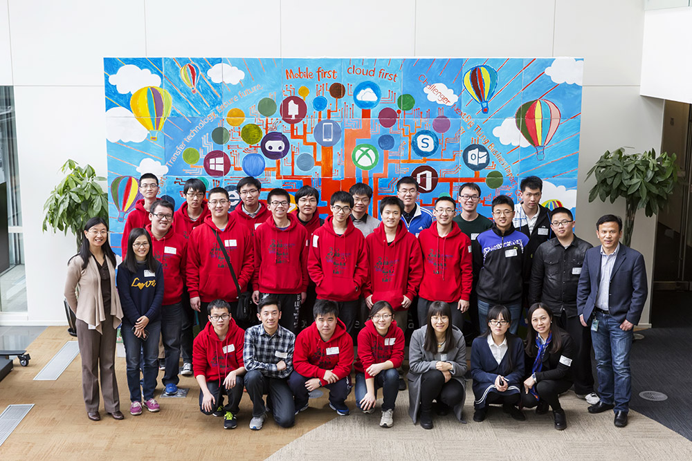 上海交大ACM班学生在微软亚洲研究院实习&nbsp;本文图片来源：上海交通大学&nbsp;