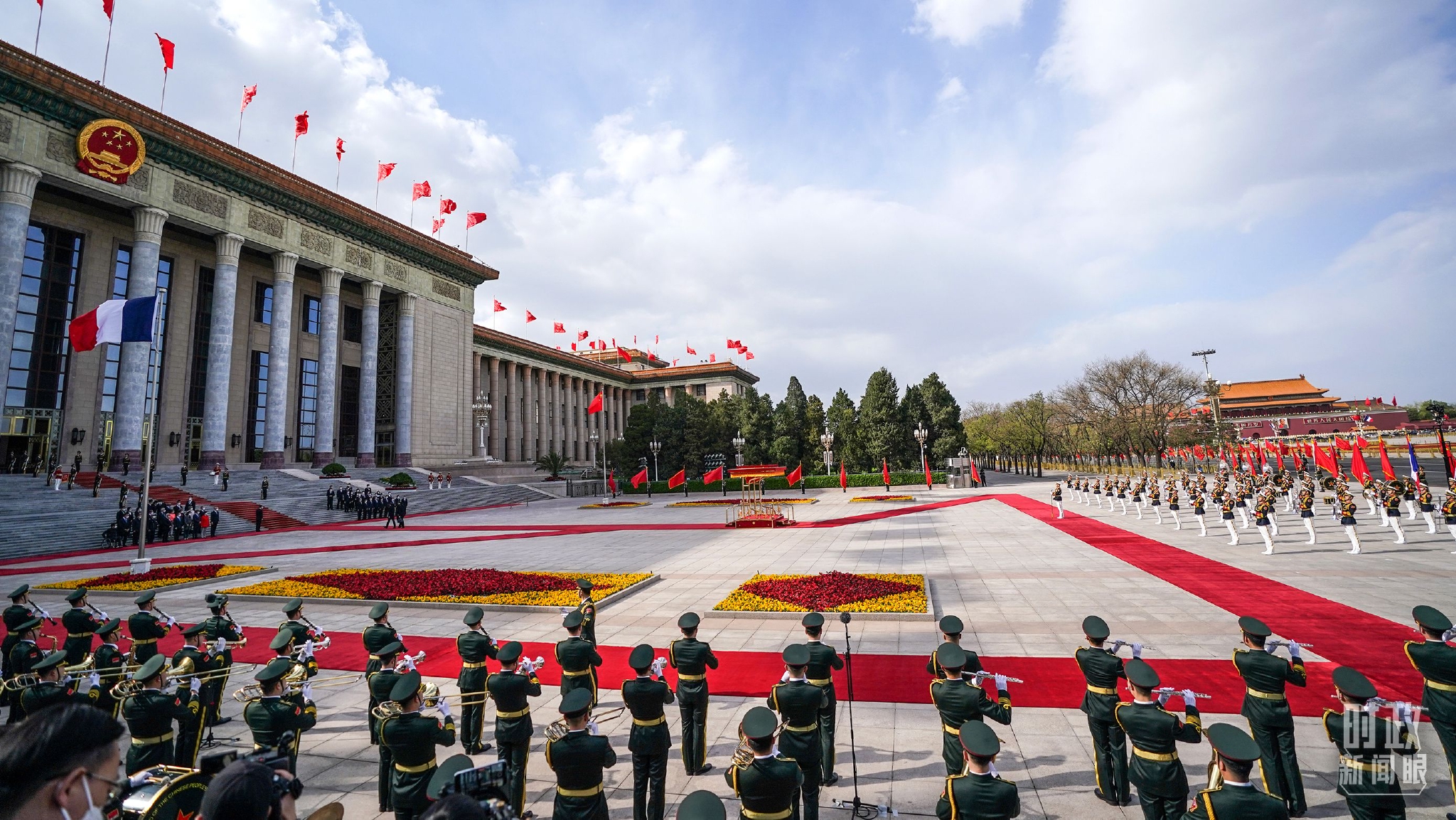 △当天，欢迎仪式在这里举行。（总台国广记者李晋拍摄）