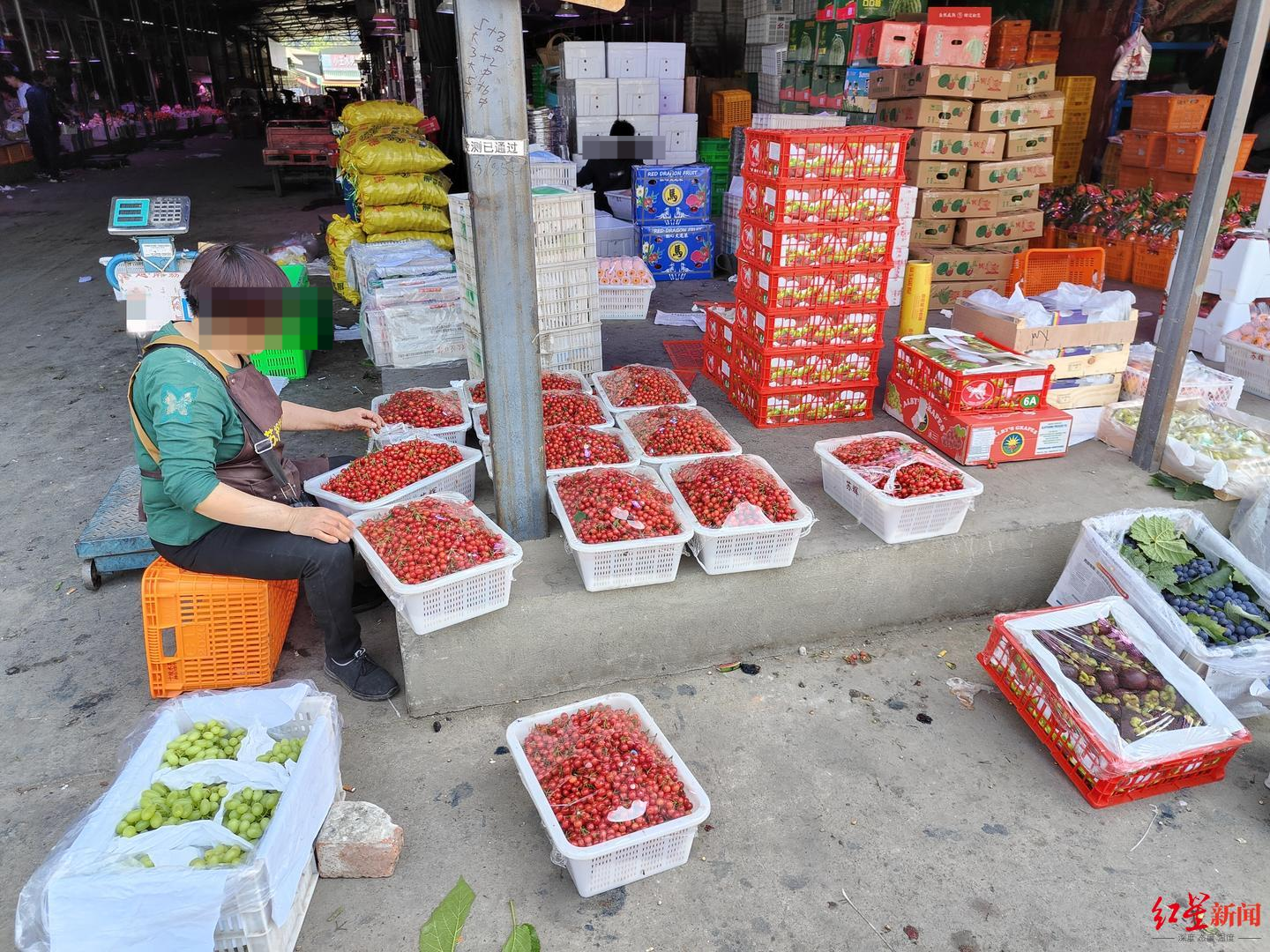 ▲龙泉驿区农产品水果批发市场