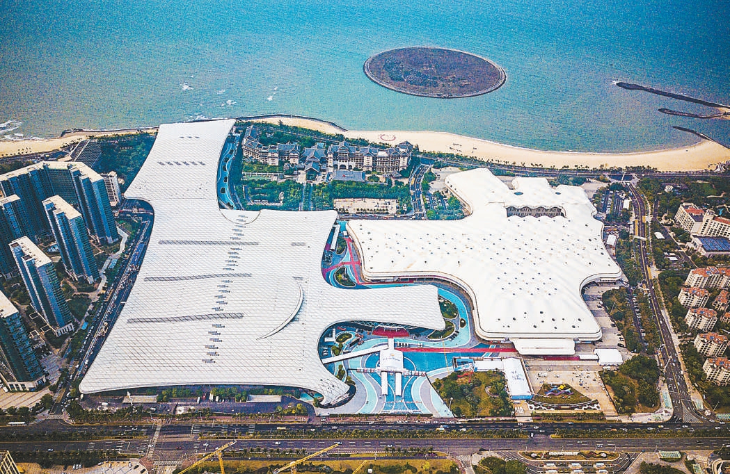 图为第三届中国国际消费品博览会举办地——海南国际会展中心