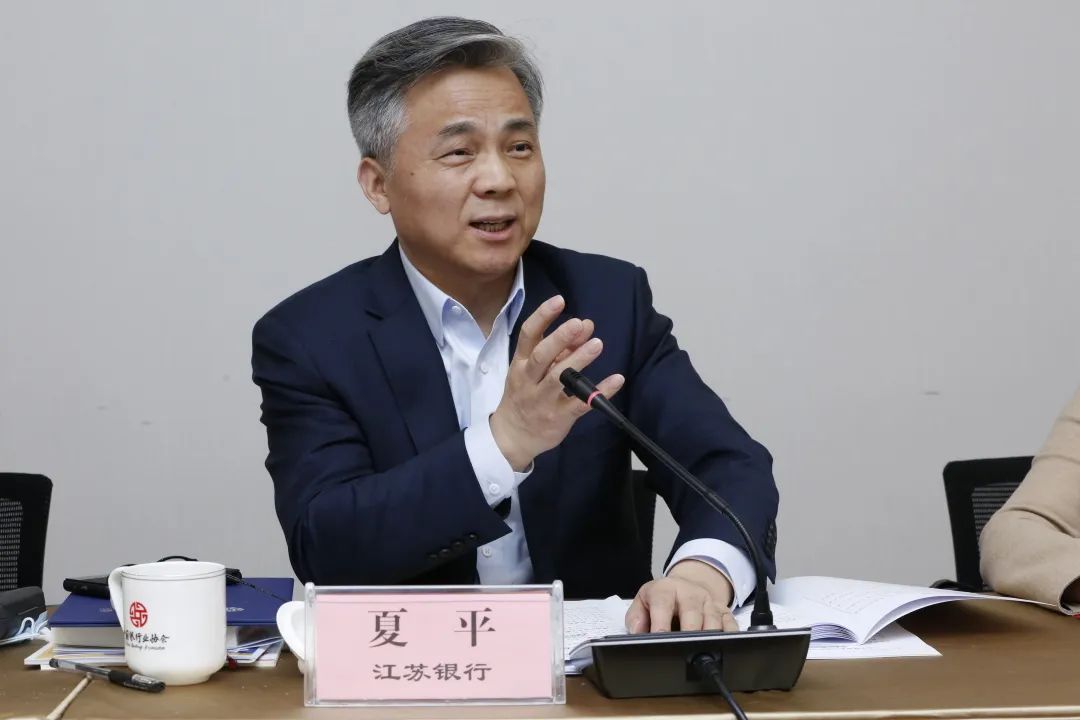 第四届城商委副主任江苏银行董事长夏平发言