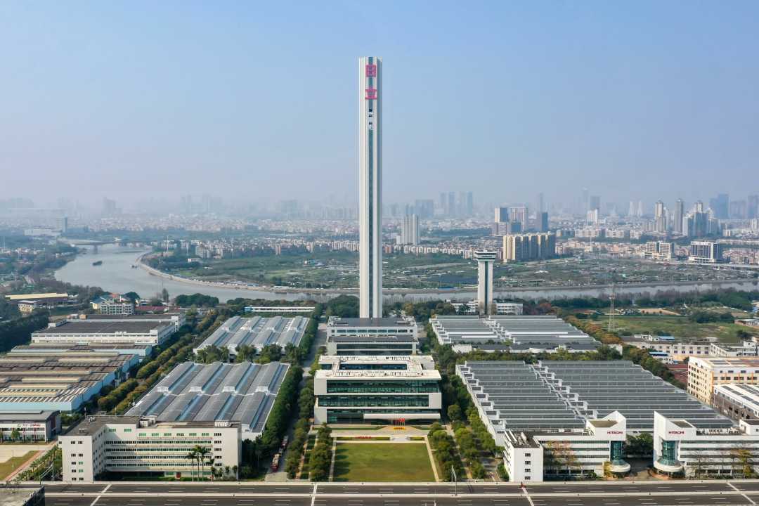 日立电梯(中国)有限公司"h1tower"电梯试验塔.(资料图片)