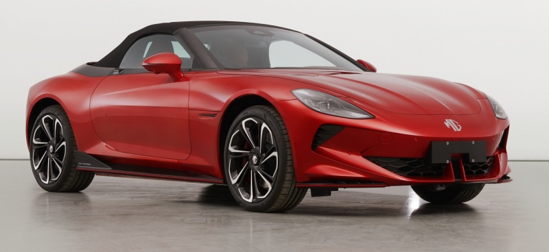 双门敞篷电动跑车 名爵cyberster申报图曝光|跑车_新浪财经_新浪网