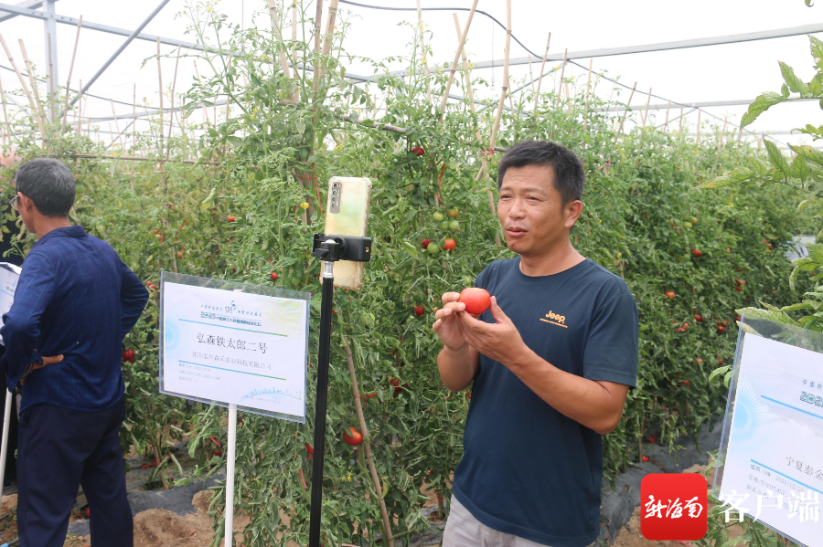 学员在三亚市崖州区国家现代农业产业园进行直播实操培训.