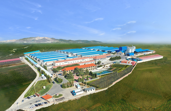 （大连洪家畜牧有限公司厂区鸟瞰图）