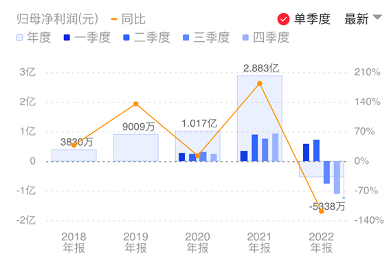 艾为电子单季度归母净利润表现