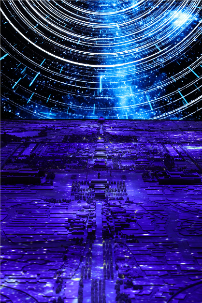 （辉煌中轴——数字沙盘沉浸空间，首都博物馆供图）