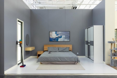 戴森“全程无忧”品牌体验坊活动现场模拟的真实居家环境