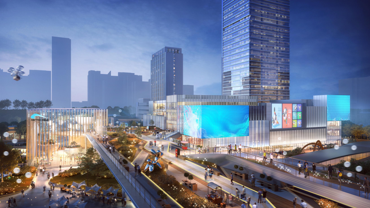 驿都天街意境创想图