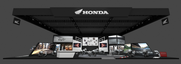 *图片仅为Honda Motorcycle展台设计图，具体请以实际展台为准