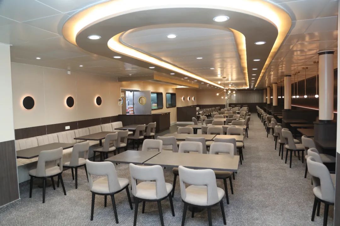 "莫比 范特西"轮上的餐厅.(中国船舶集团广船国际供图)