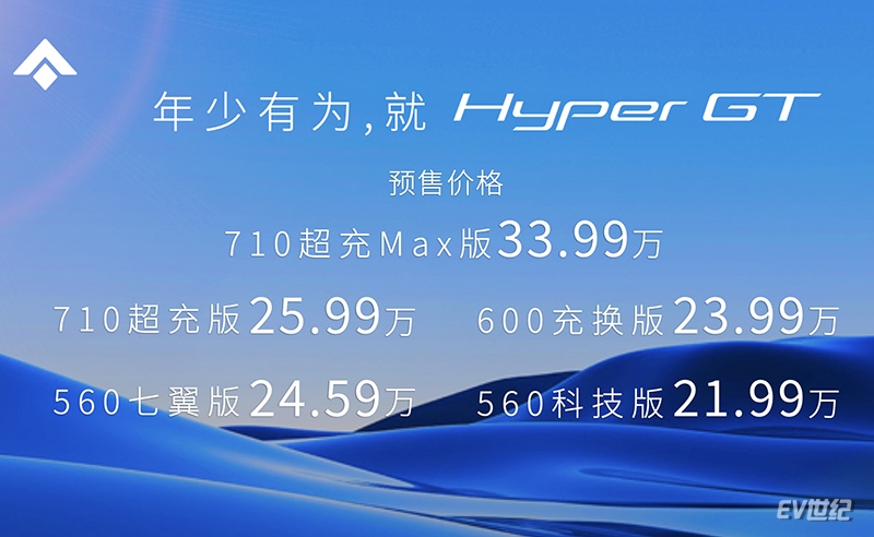 21.99万起，Hyper GT预售发布，纯电豪华领域开启新序章