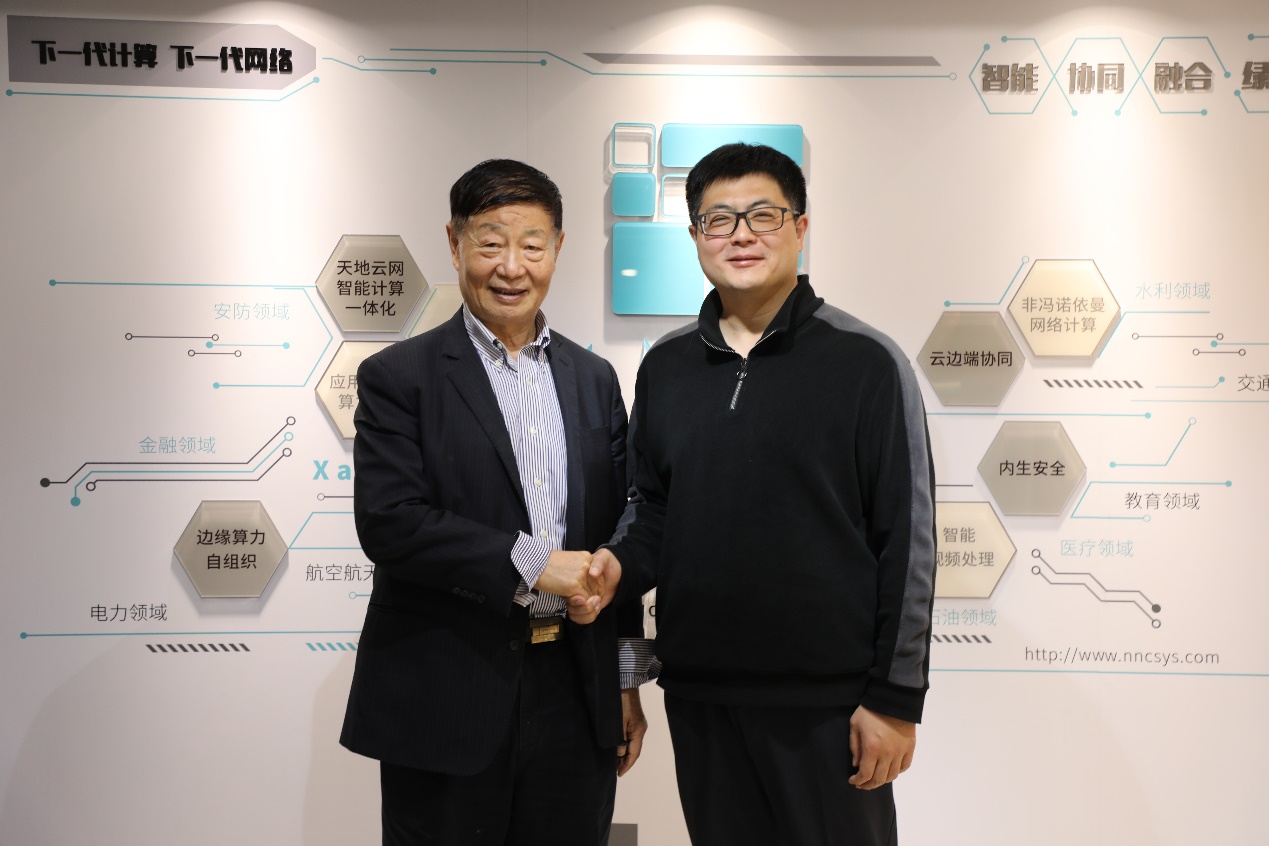 王天怡董事长与沈寓实董事长在飞诺