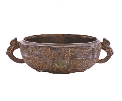 献三皇庙双兽耳铜簠祭器:再现民族文化交流交融