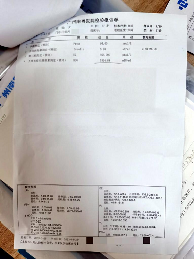 【四川报喜】36岁输卵管黏连 宫腔粘连 血糖偏高 多囊,在南粤治疗调理