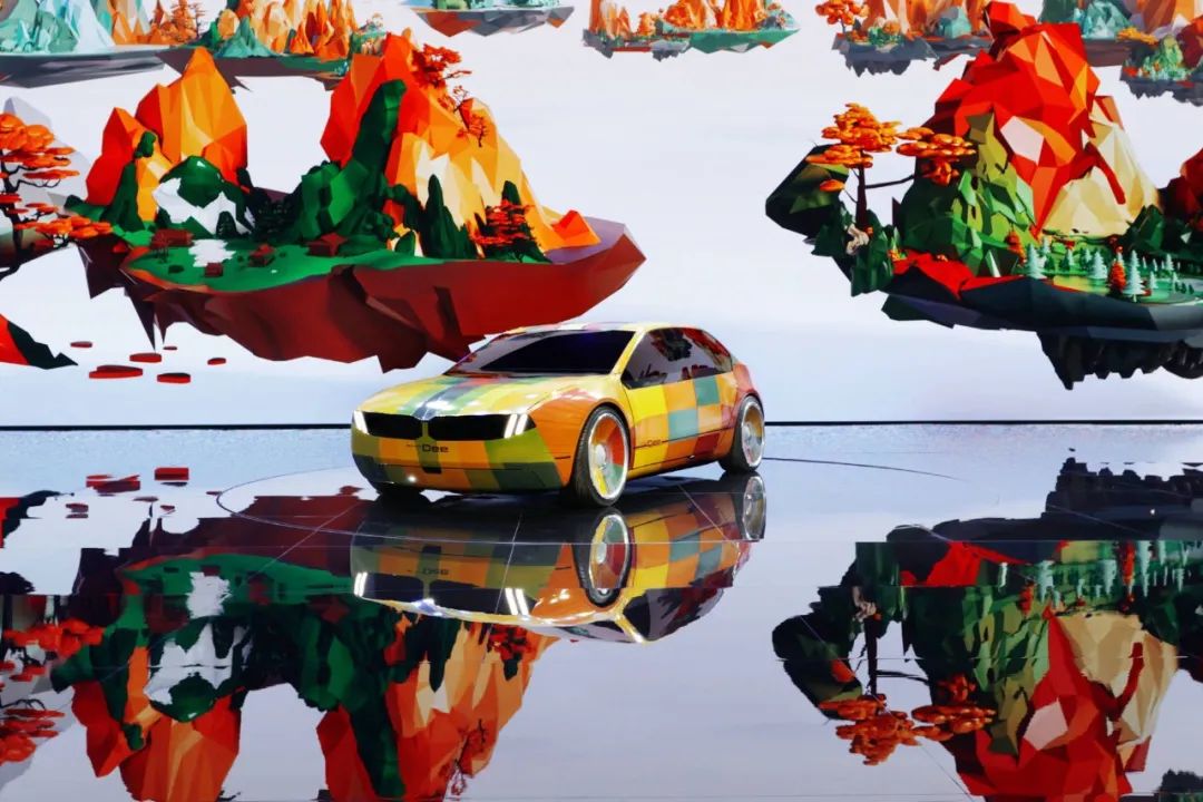 ▲宝马全彩E Ink版BMW Dee数字概念车 图片来源：企业供图