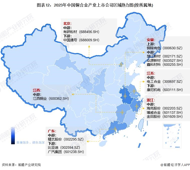 注：颜色越深代表数量越多。