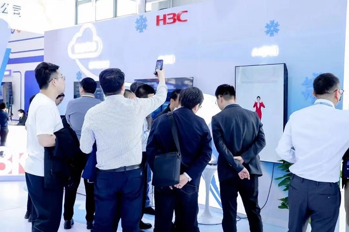 新华三展台智慧媒体展区