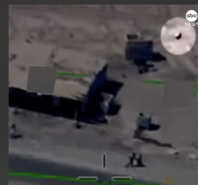 ↑美国“死神”无人机于2022年在中东地区拍到了一个“金属球体”式的不明飞行物 视频截图