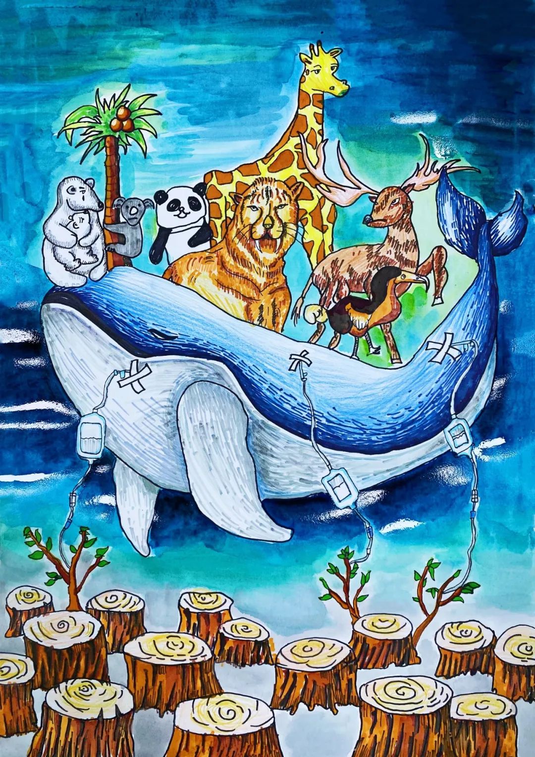 世界地球日儿童画公益大赛获奖作品出炉 | 世界地球日