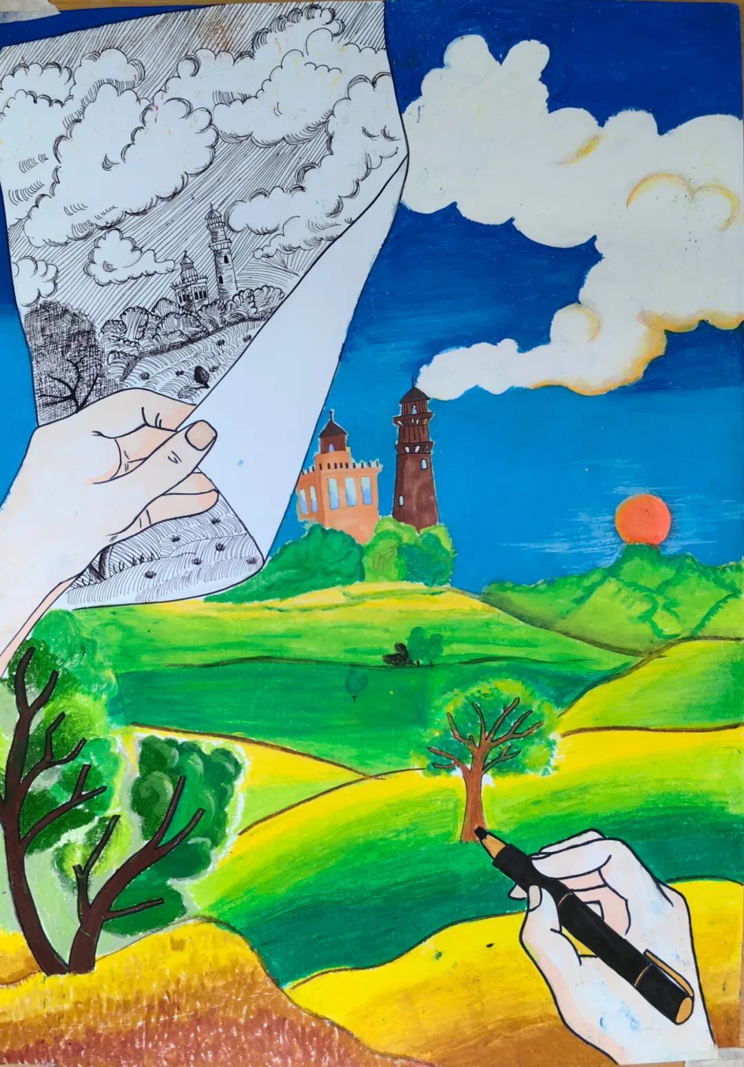 世界地球日儿童画公益大赛获奖作品出炉 | 世界地球日