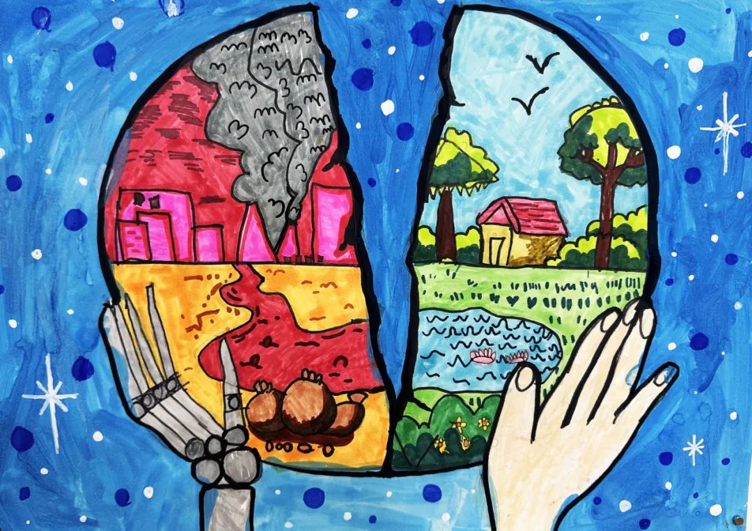 世界地球日儿童画公益大赛获奖作品出炉 | 世界地球日