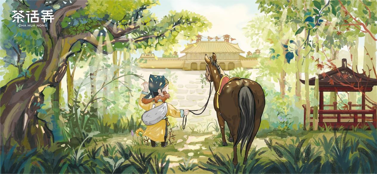 （茶话弄外埠刮刮乐纸杯画面 三位诗人前往长安）