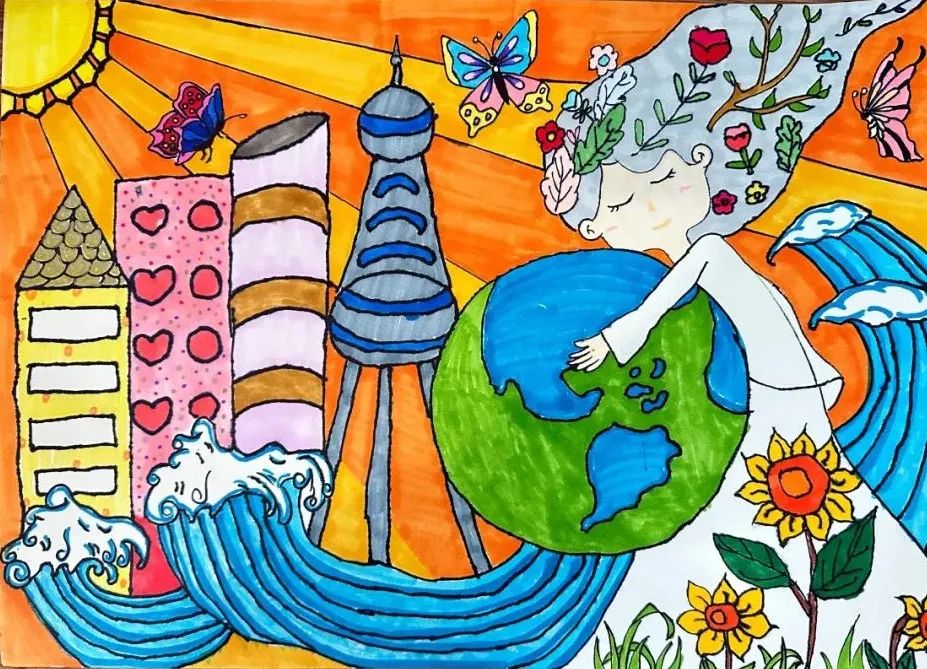 世界地球日儿童画公益大赛获奖作品出炉 | 世界地球日