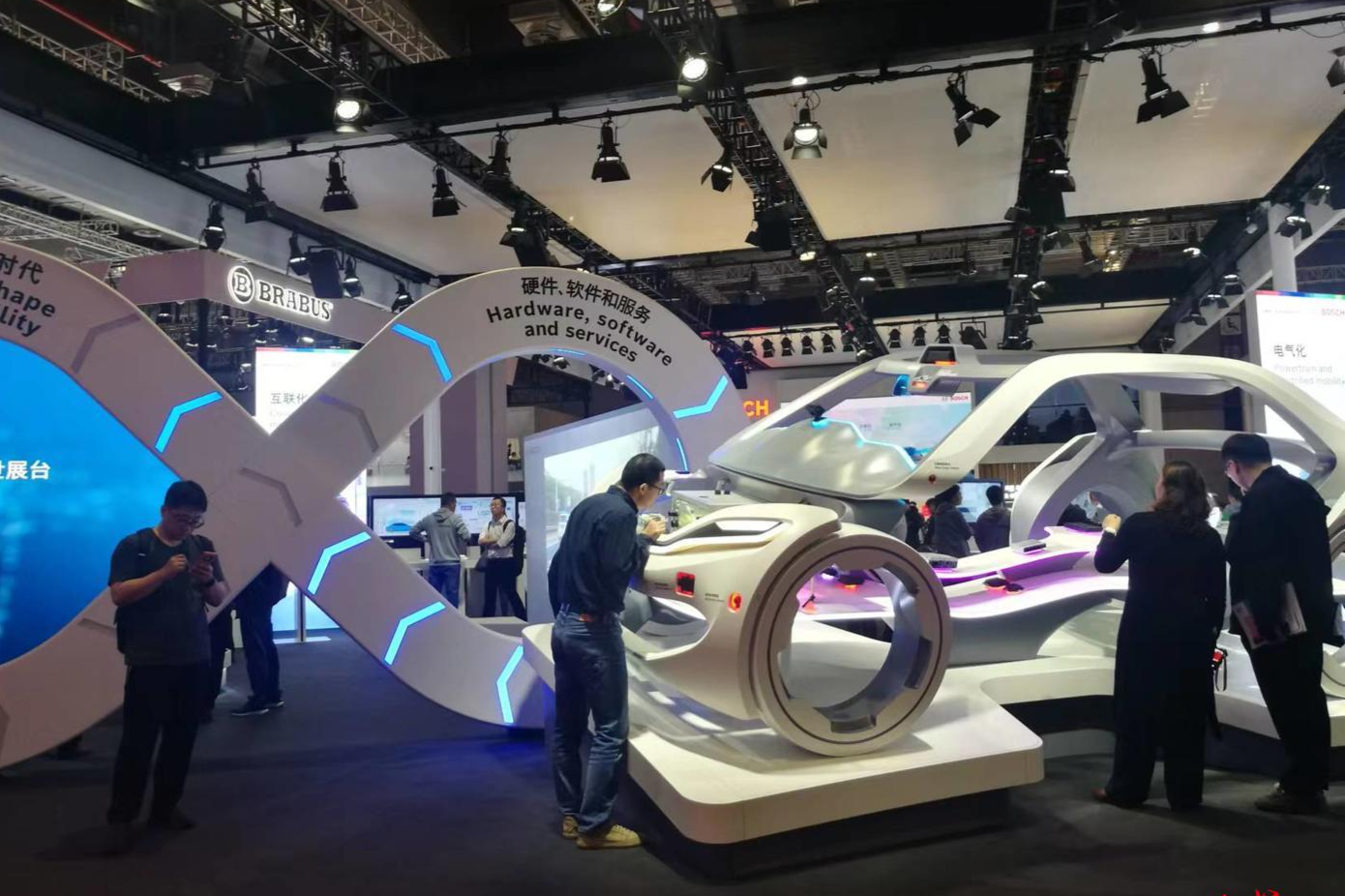 4月19日上海车展&nbsp;博世展台&nbsp