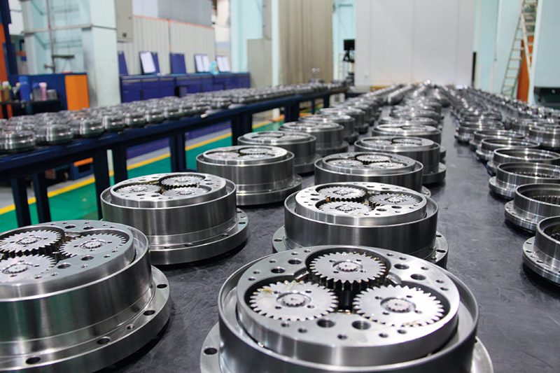 秦川机床生产的工业机器人rv 减速机(2023 年4 月19 日摄) 受访者供图