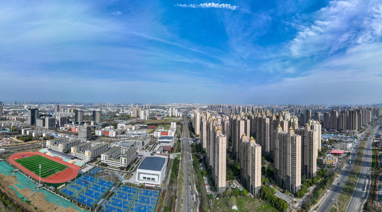 合肥庐阳经开区一景.(何刚&nbsp; 摄)