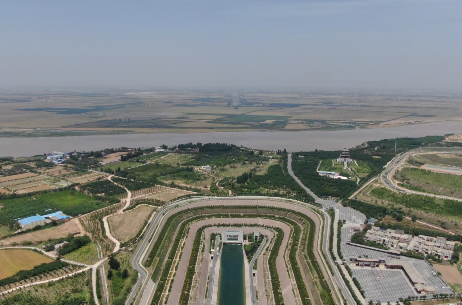 新入选国家水情教育基地的南水北调中线干线穿黄工程.