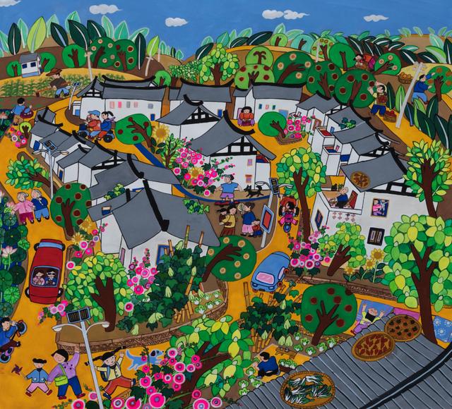 从民间爱好到入选非遗 农民画如何成为成都简阳乡村振兴建设的缩影