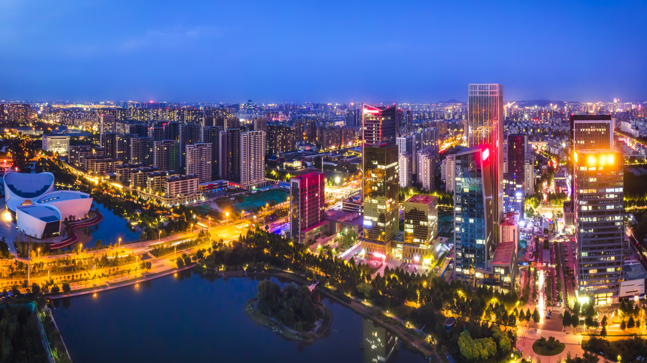 淄博夜景 图源:图虫创意