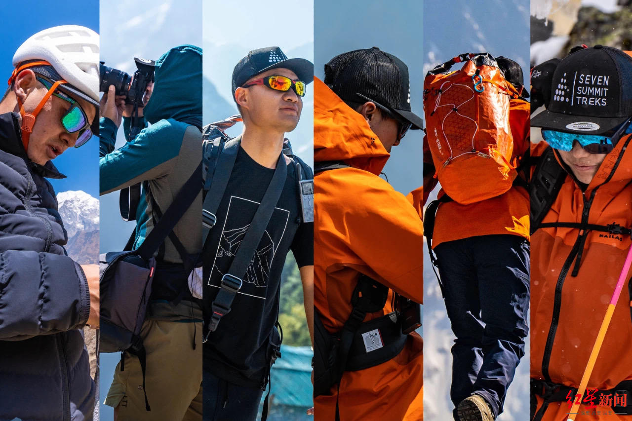 ↑6名中国青年计划了“飞越珠峰”项目