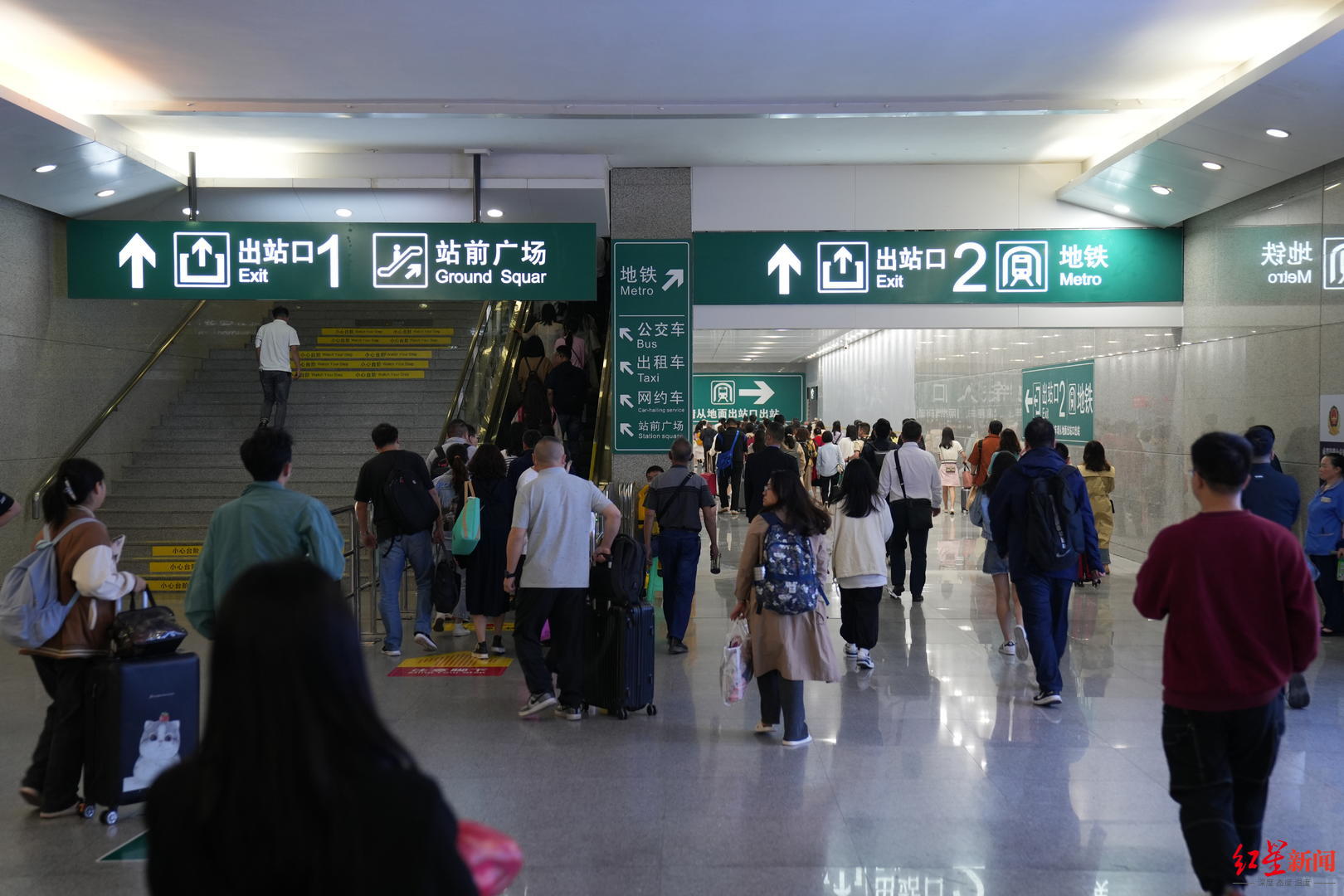今起,铁路成都南站出站通道可直达地铁|成都市|地铁|地铁站_新浪科技