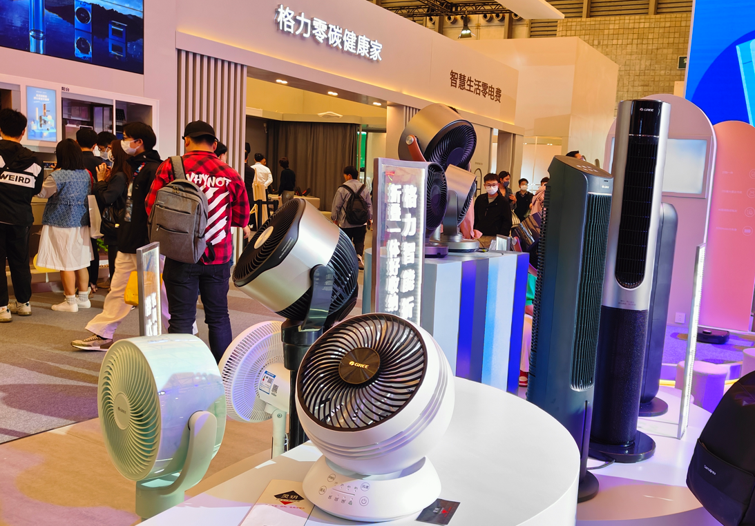 AWE格力电器展台。图源:时代周报记者摄